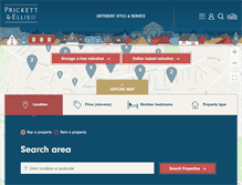 Tablet Screenshot of prickettandellis.com
